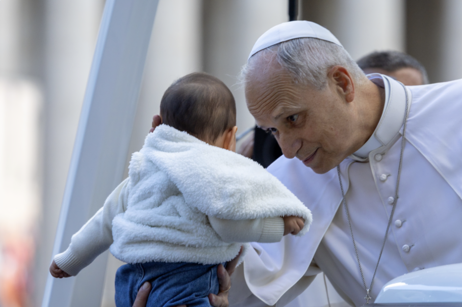 papa con bebé